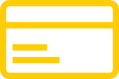 icon credit card yellow