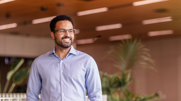 Suncorp Bank staff member in Brisbane Head Office