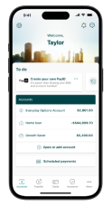 Suncorp Bank App Banking Tab