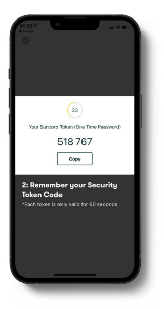 Suncorp Bank Secured App Daily Limits - Security Token Code