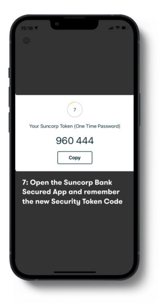 Suncorp Bank Secured App Daily Limits - One Time Password